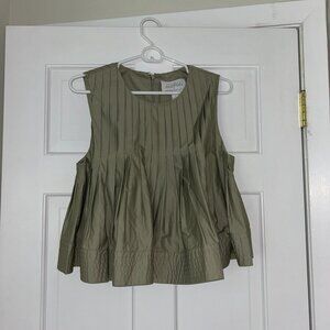 Mare Mare x Anthropologie Pleated Structured Swing Tank